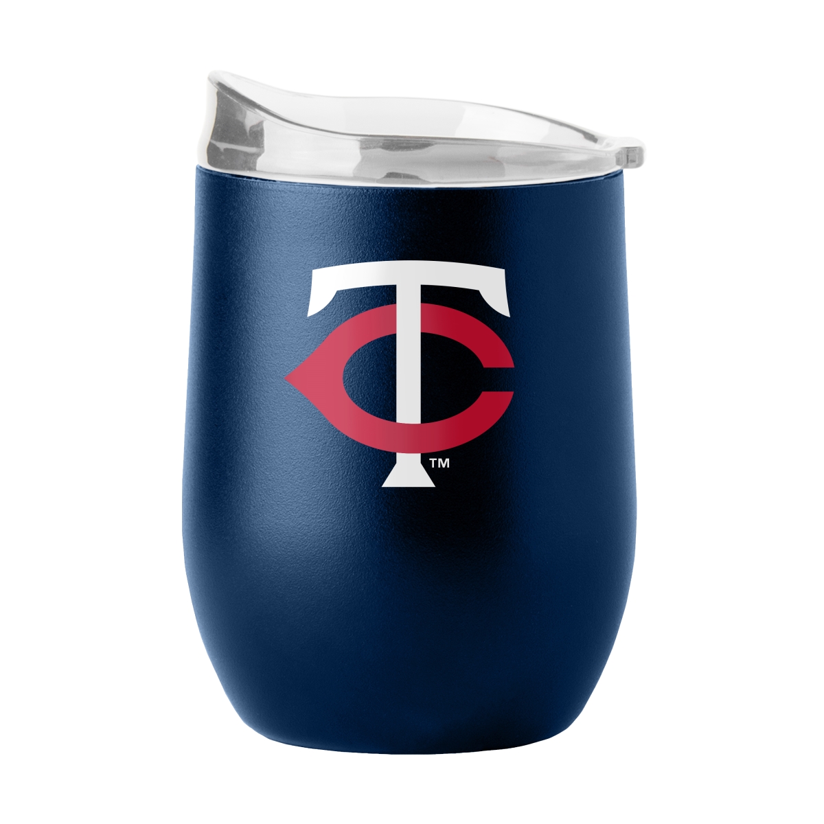 517-S16PB-34 Minnesota Twins 16 oz Flipside Powder Coat Curved Beverage