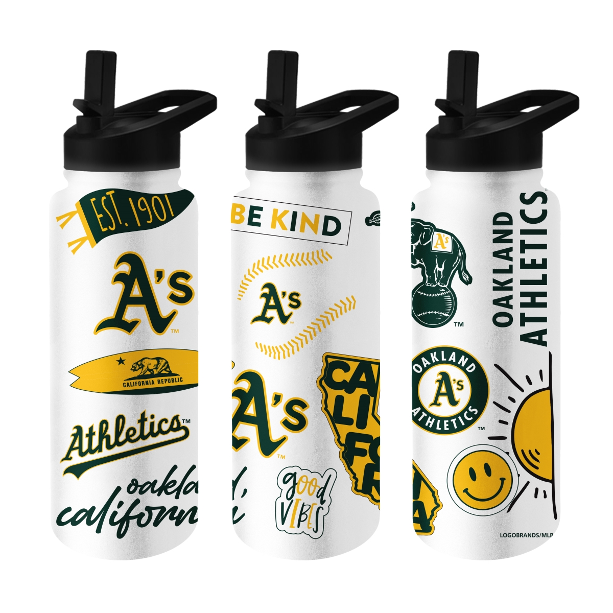521-S34QB-63 Oakland Athletics 34 oz Native Quencher Bottle