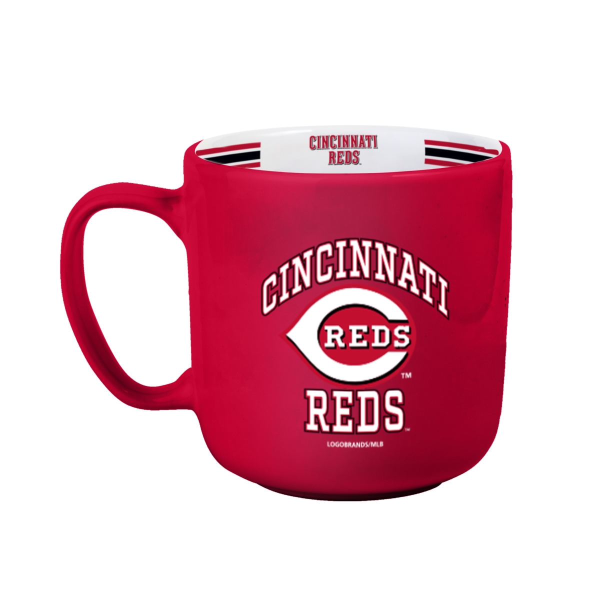 Picture of Logo Brands 508-C15SM Cincinnati Reds 15 oz Stripe Mug