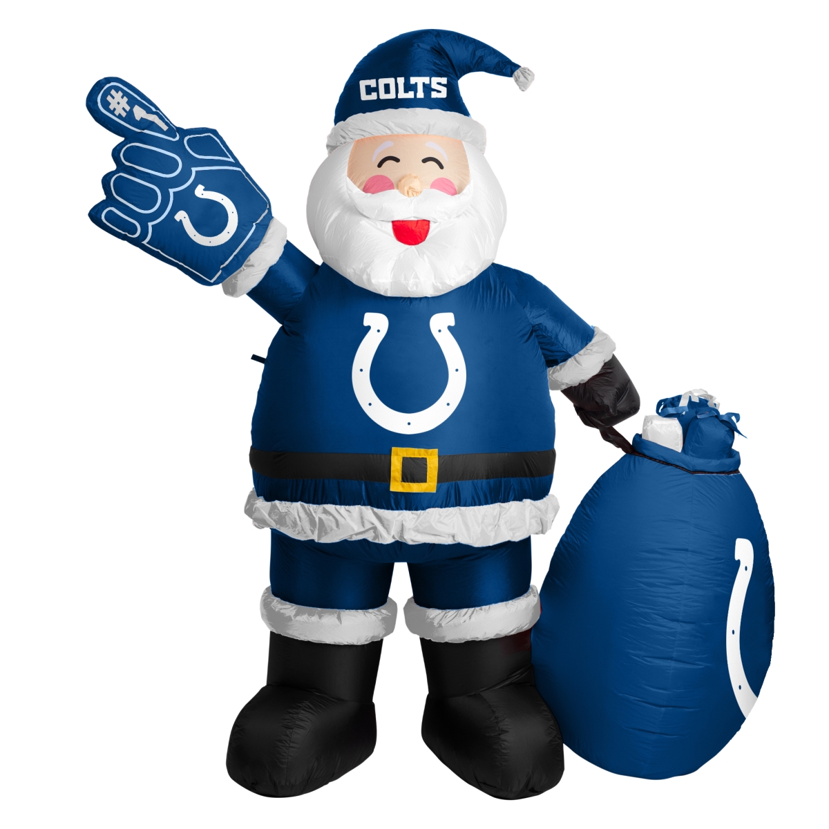 614-100-SC 7 ft. Indianapolis Colts Santa Claus Yard Inflatable