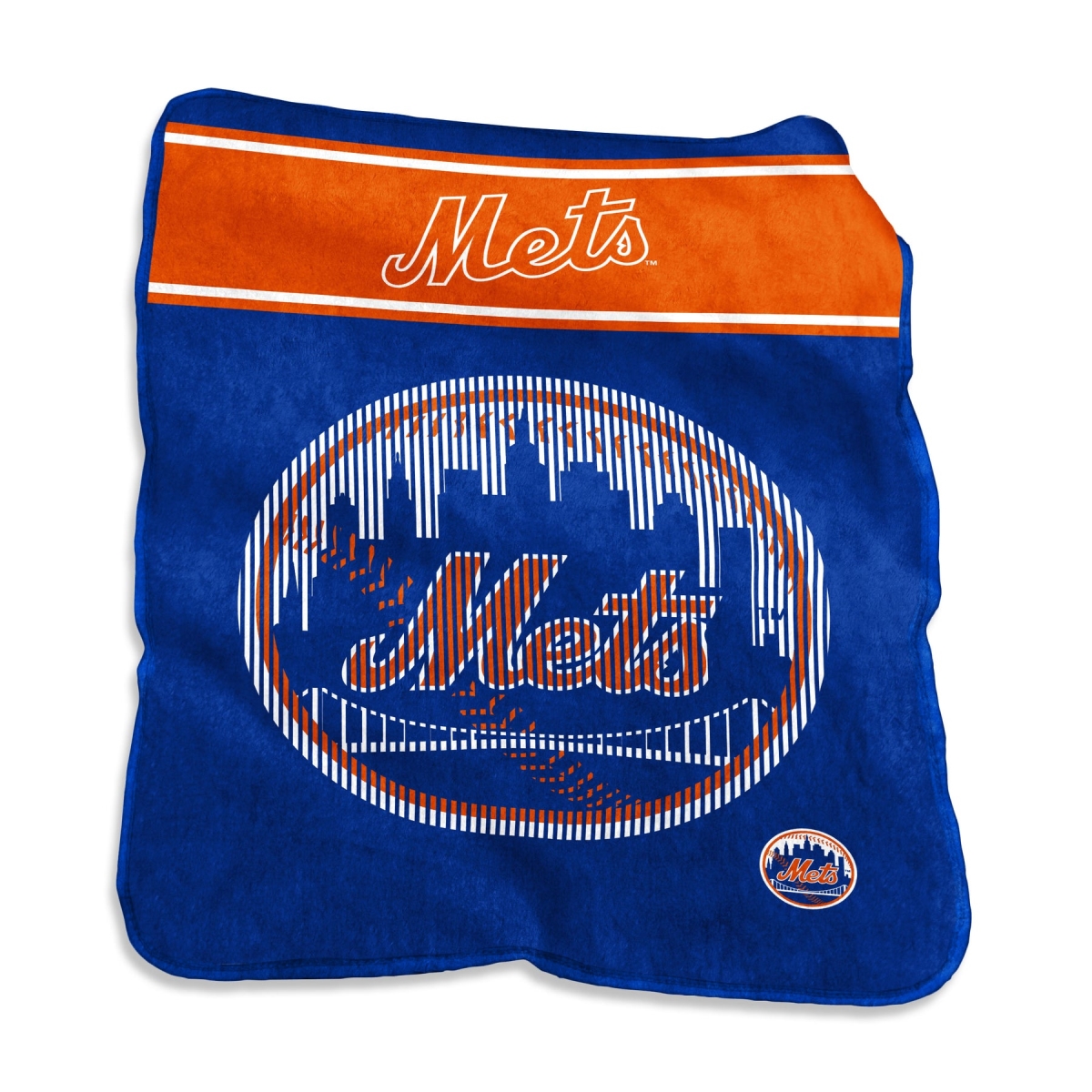 519-26X 60 x 80 in.   York Mets Raschel Blanket