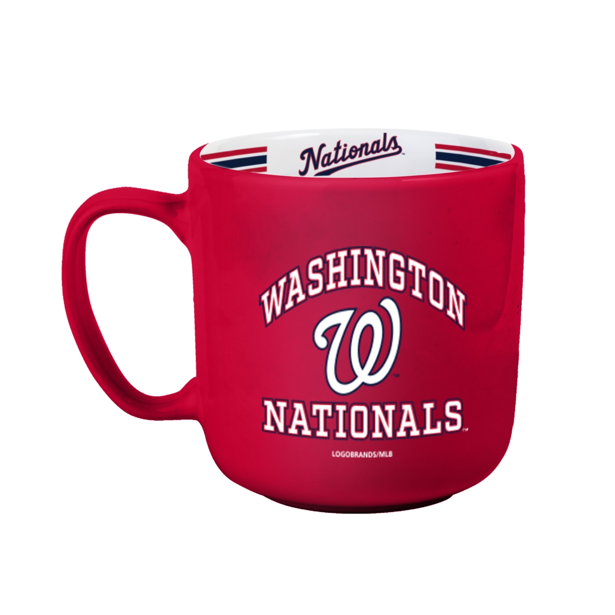 Picture of Logo Brands 518-C15SM Washington Nationals 15 oz Stripe Mug
