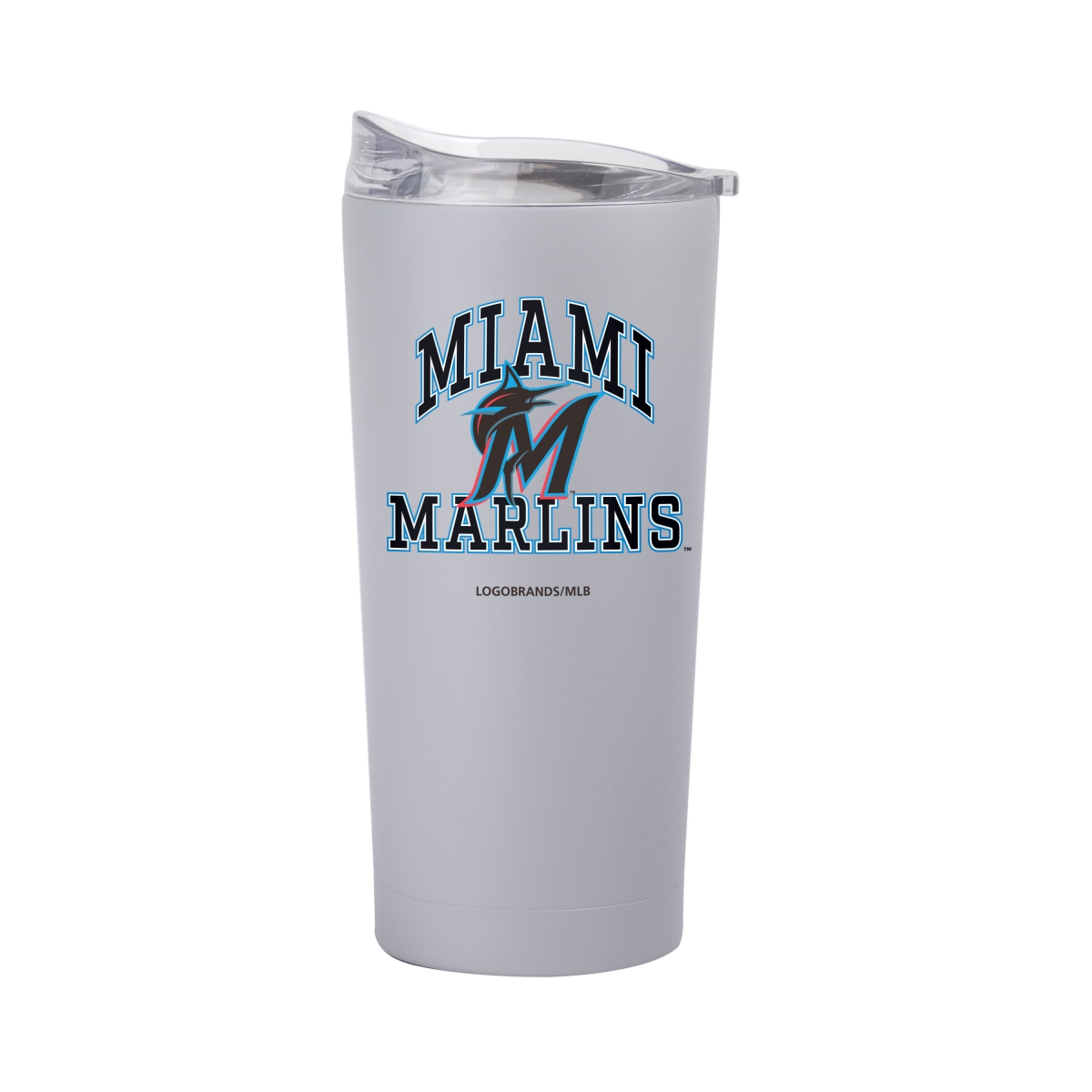 512-S20PT-STN-42 Miami Marlins 20 oz Athletic Powder Coat Tumbler