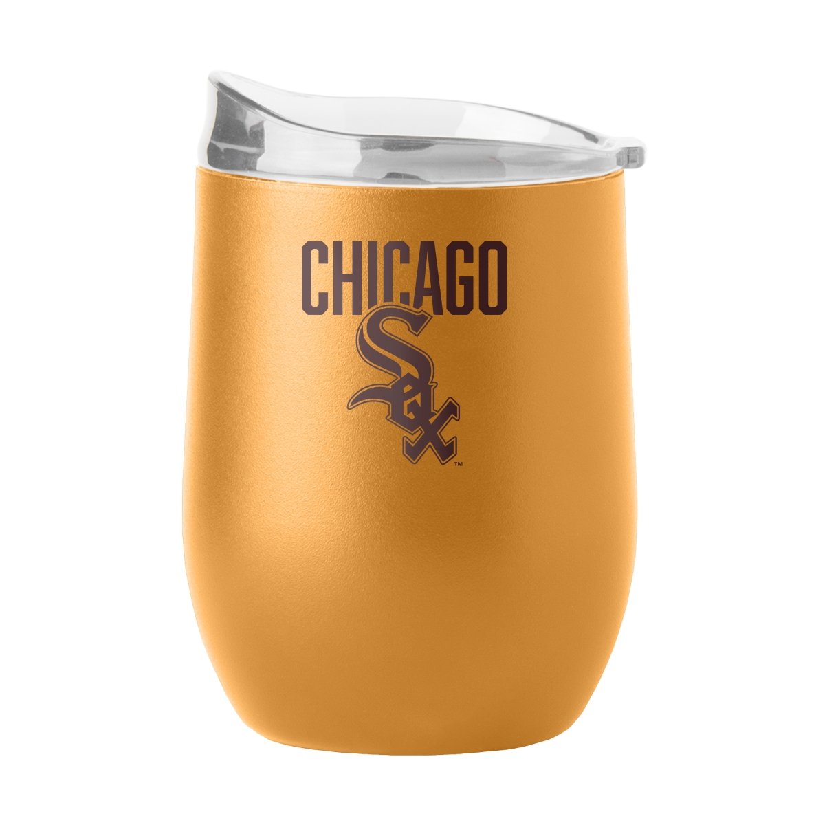 507-S16PB-OAK-49 Chicago White Sox 16 oz Huddle Powder Coat Curved Beverage