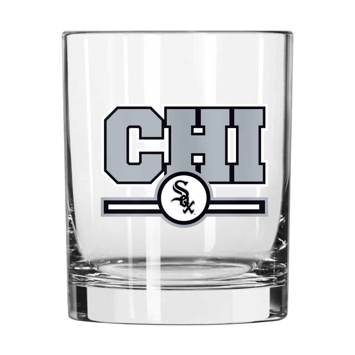 507-G14R-2 Chicago White Sox 14 oz Letterman Rocks Glass