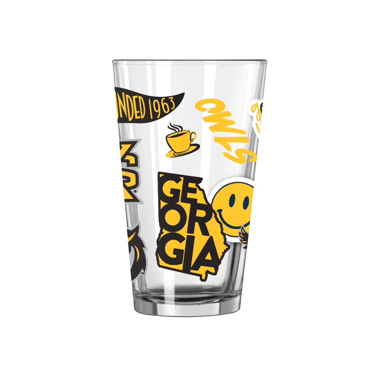 577-G16P-63 16 oz NCAA Kennesaw State University Native Pint Glass
