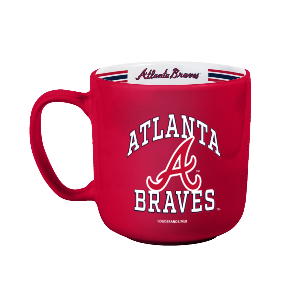 Picture of Logo Brands 503-C15SM Atlanta Braves 15 oz Stripe Mug