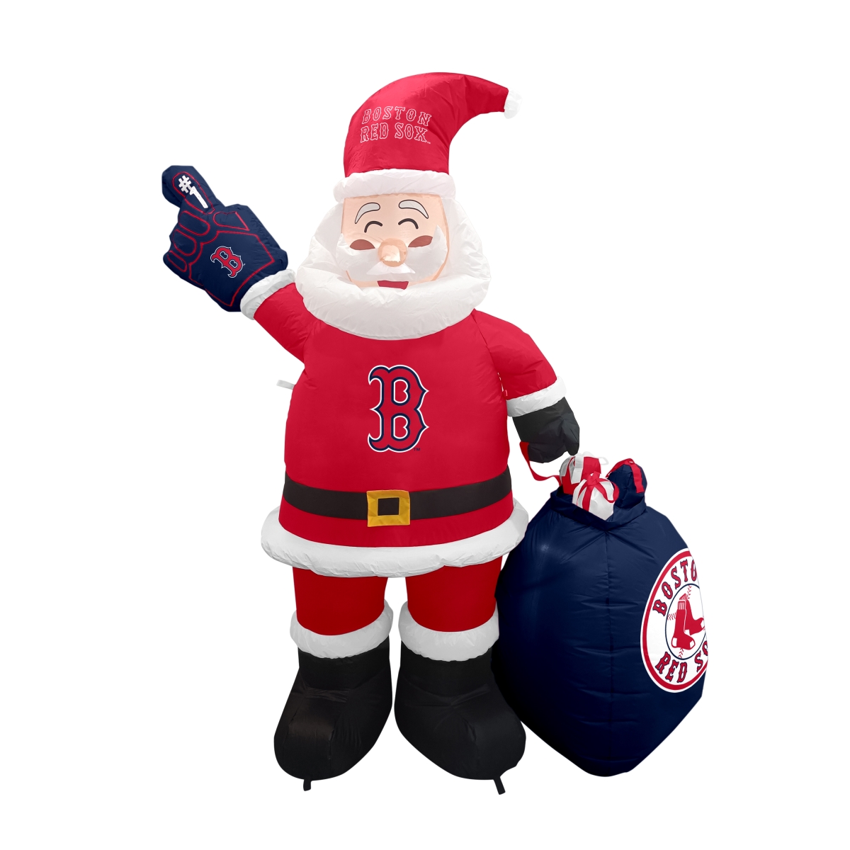 505-100-SC Boston Red Sox Yard Inflatable Santa Claus