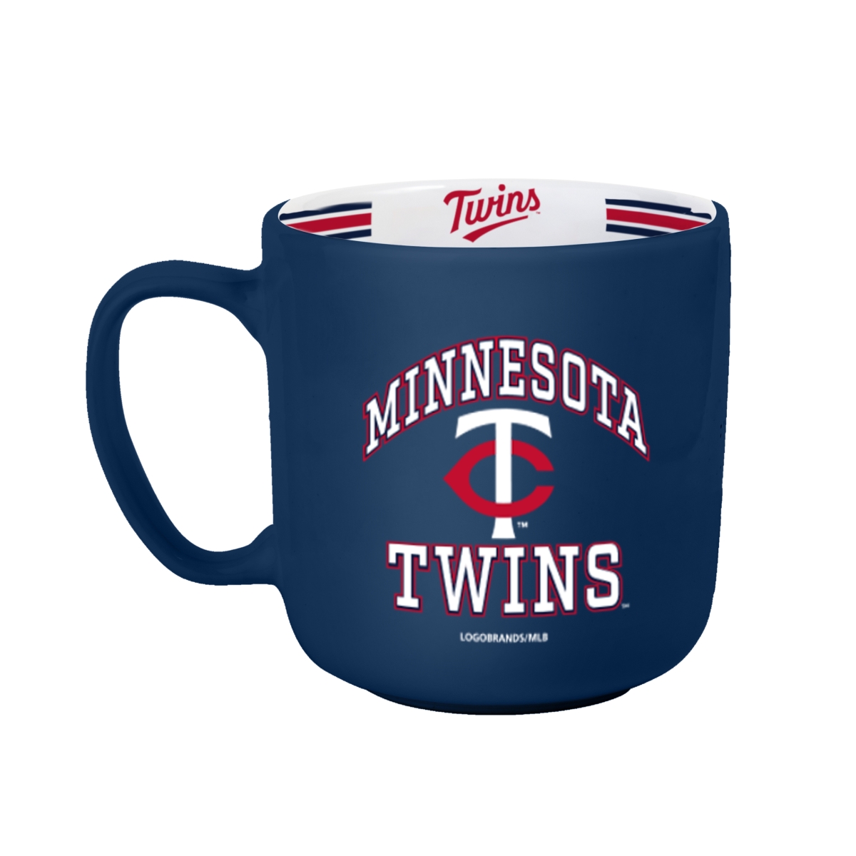 Picture of Logo Brands 517-C15SM Minnesota Twins 15 oz Stripe Mug