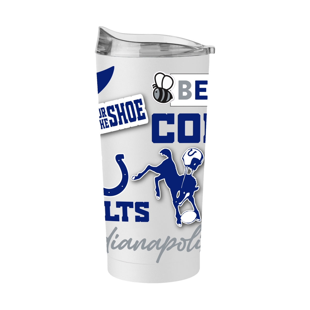 614-S20PT-63 20 oz Indianapolis Colts Native Powder Coat Tumbler