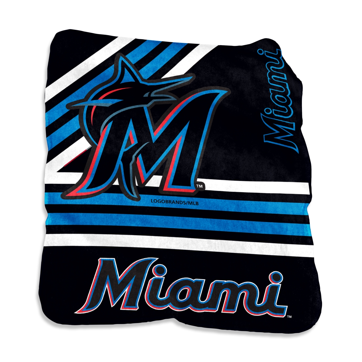 512-26C Miami Marlins Raschel Throw