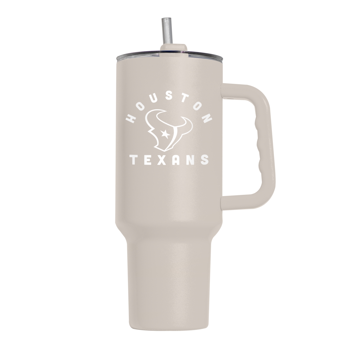 Picture of Logo Brands 613-S40PT-SND-29 Houston Texans 40 oz Archway Sand Powder Coat Tumbler