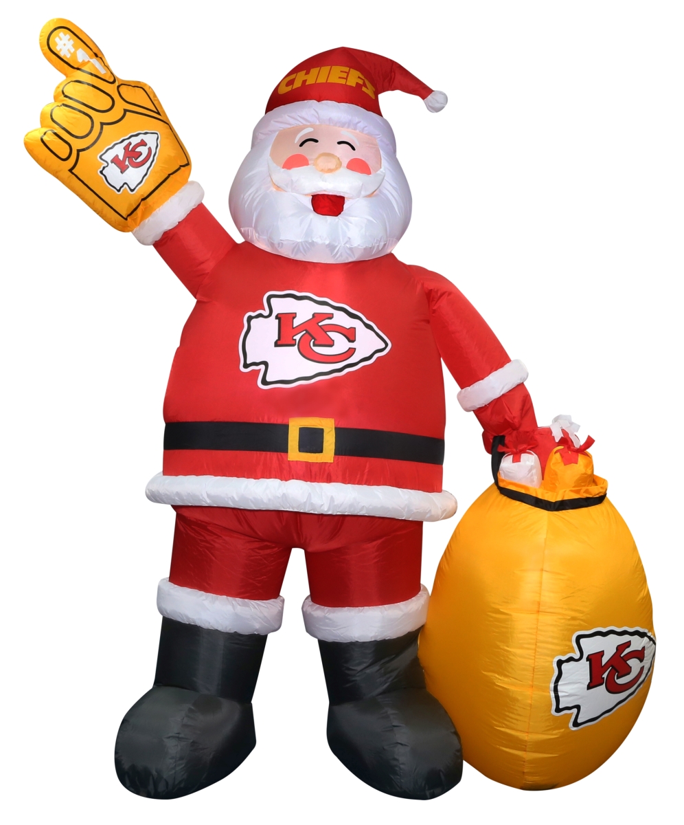 616-100-S Kansas City Chiefs Inflatable Santa