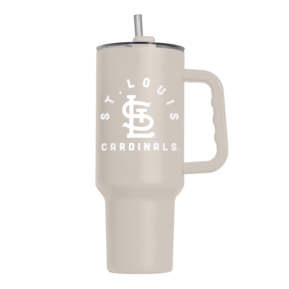 527-S40PT-SND-29 40 oz St. Louis Cardinals Archway Powder Coat Tumbler