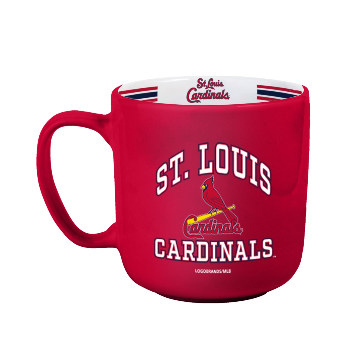 Picture of Logo Brands 527-C15SM St. Louis Cardinals 15 oz Stripe Mug