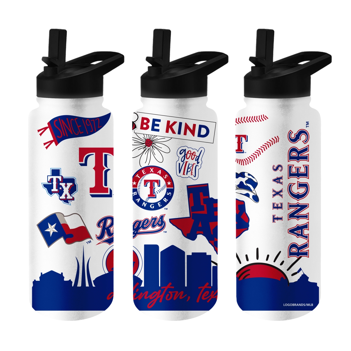 529-S34QB-63 Texas Rangers 34 oz Native Quencher Bottle