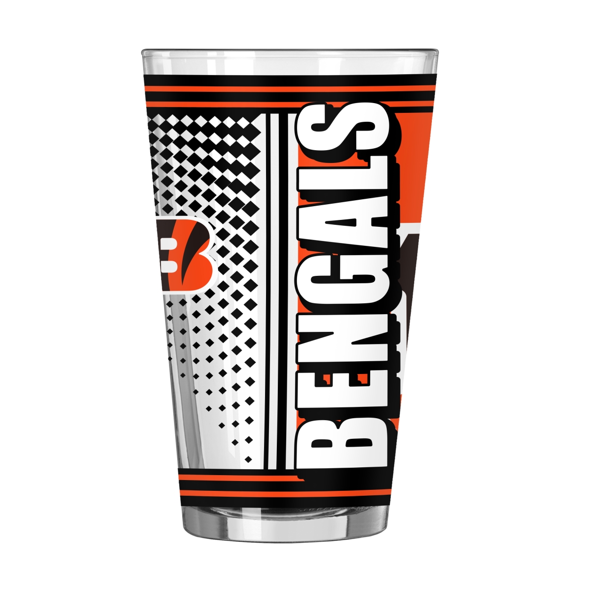 607-G16P-3 Cincinnati Bengals 16 oz Hero Pint Glass