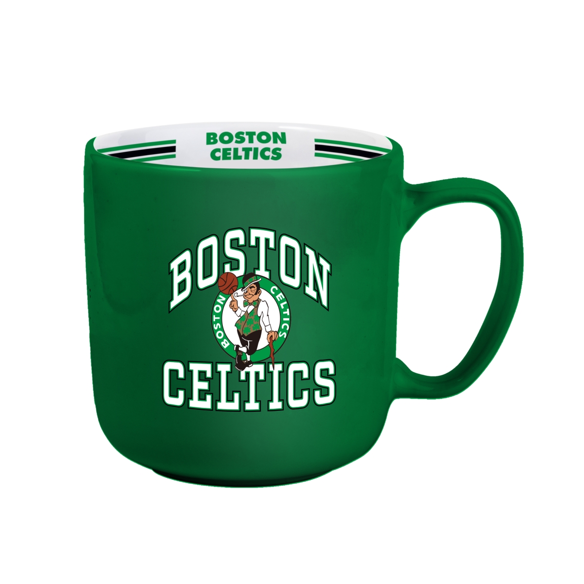 702-C15SM Boston Celtics 15 oz Stripe Mug