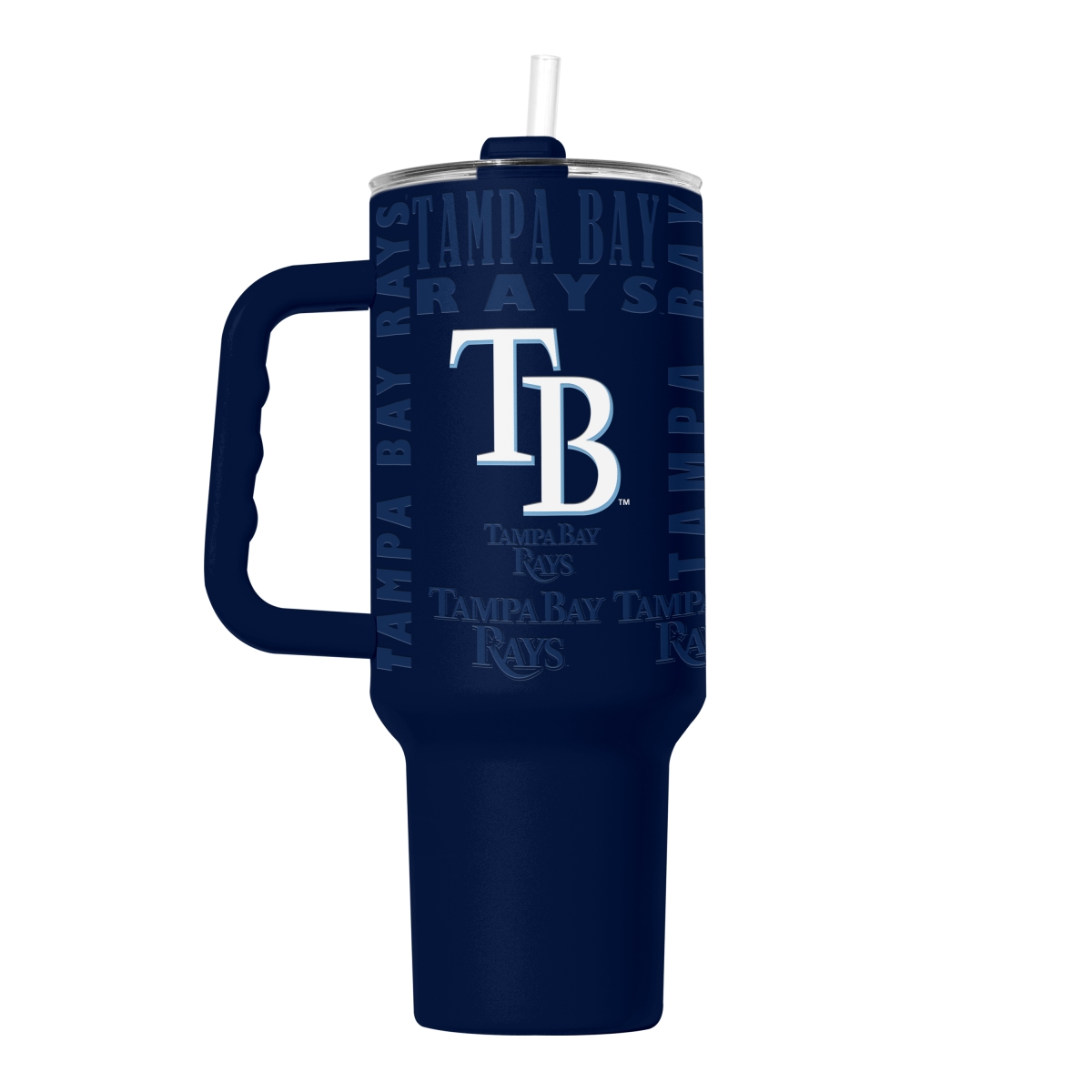 528-S40PT-73 MLB Tampa Bay Rays 40 oz Replay Powder Coat Tumbler