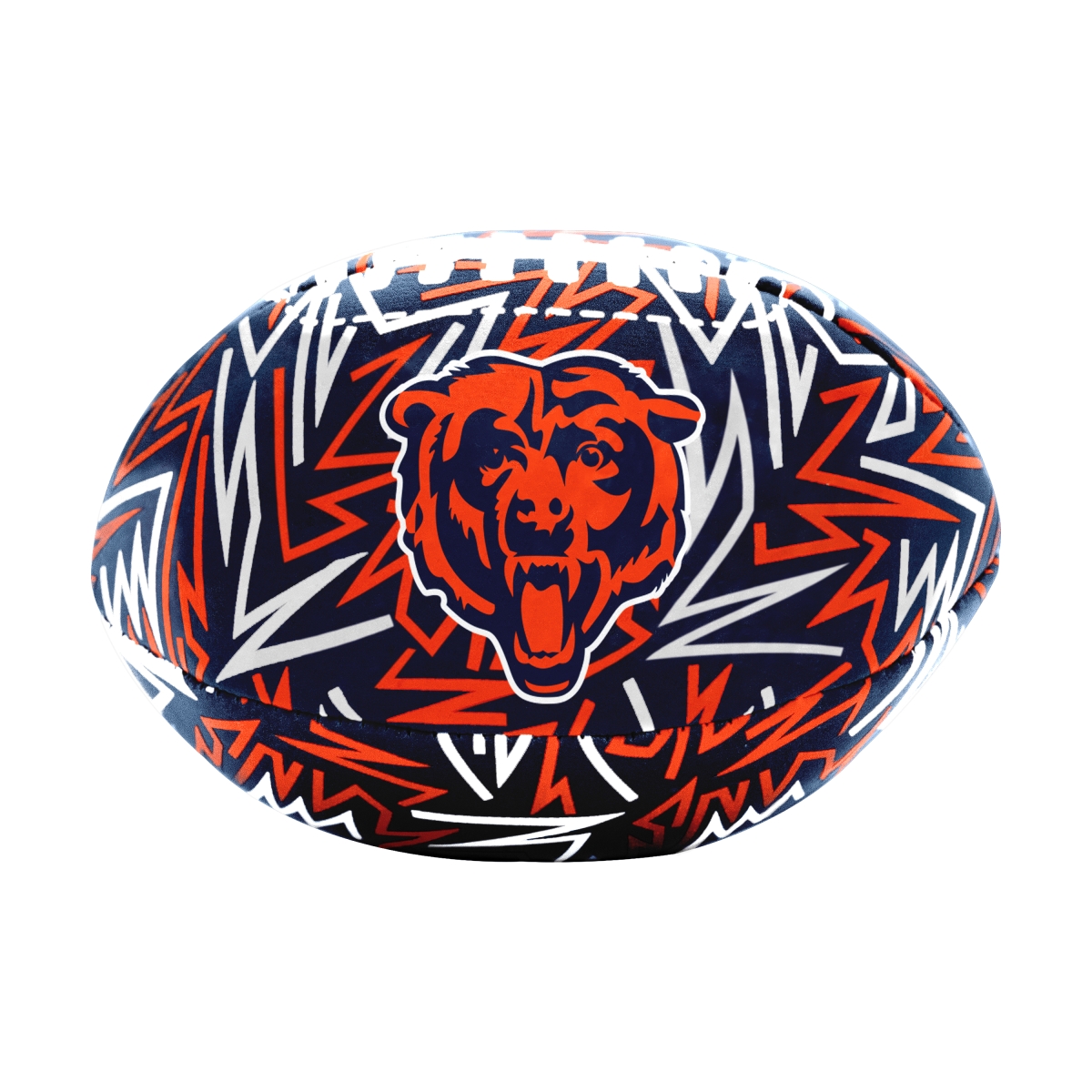 Picture of Logo Brands 606-93MCS-R1 Chicago Bears Graffiti Micro Soft Football