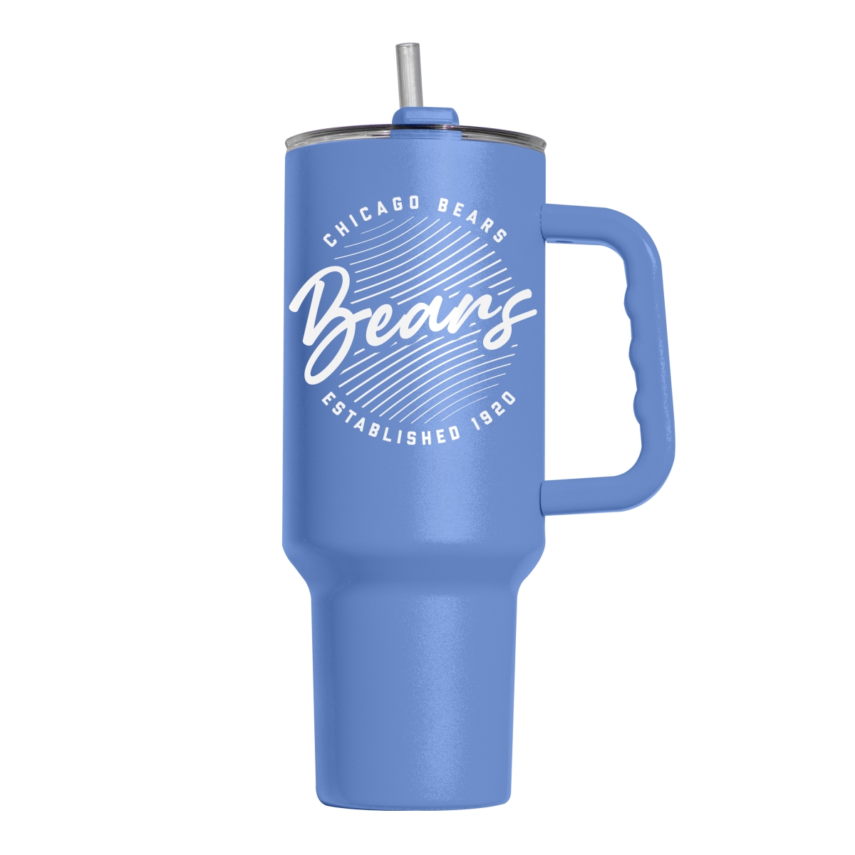606-S40PT-ARC-35 40 oz Chicago Bears Retro Script Arctic Powder Coat Tumbler