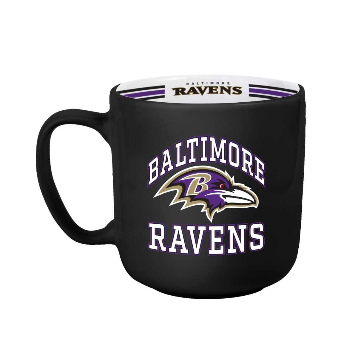 603-C15SM Baltimore Ravens 15 oz Stripe Mug