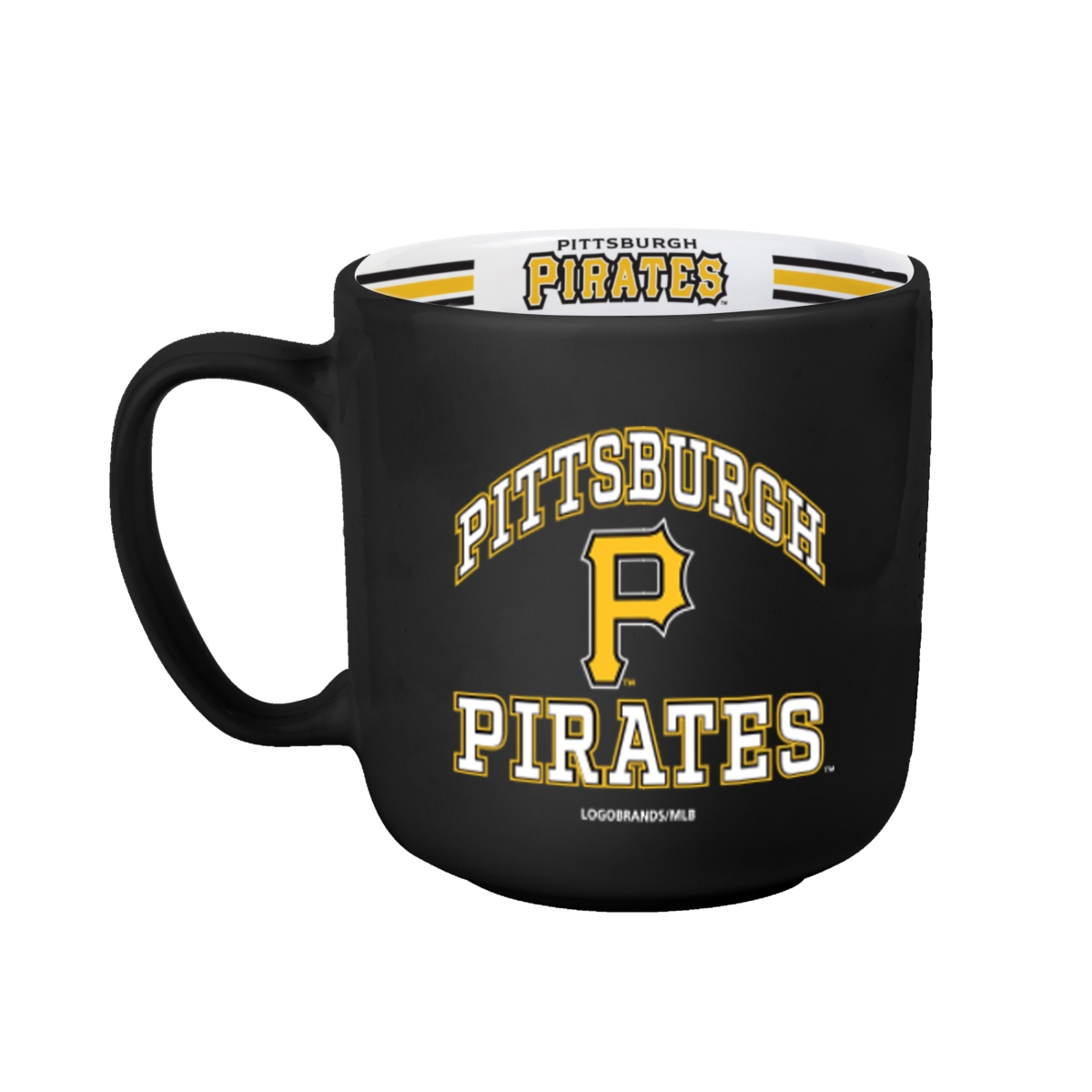 Picture of Logo Brands 523-C15SM Pittsburgh Pirates 15 oz Stripe Mug