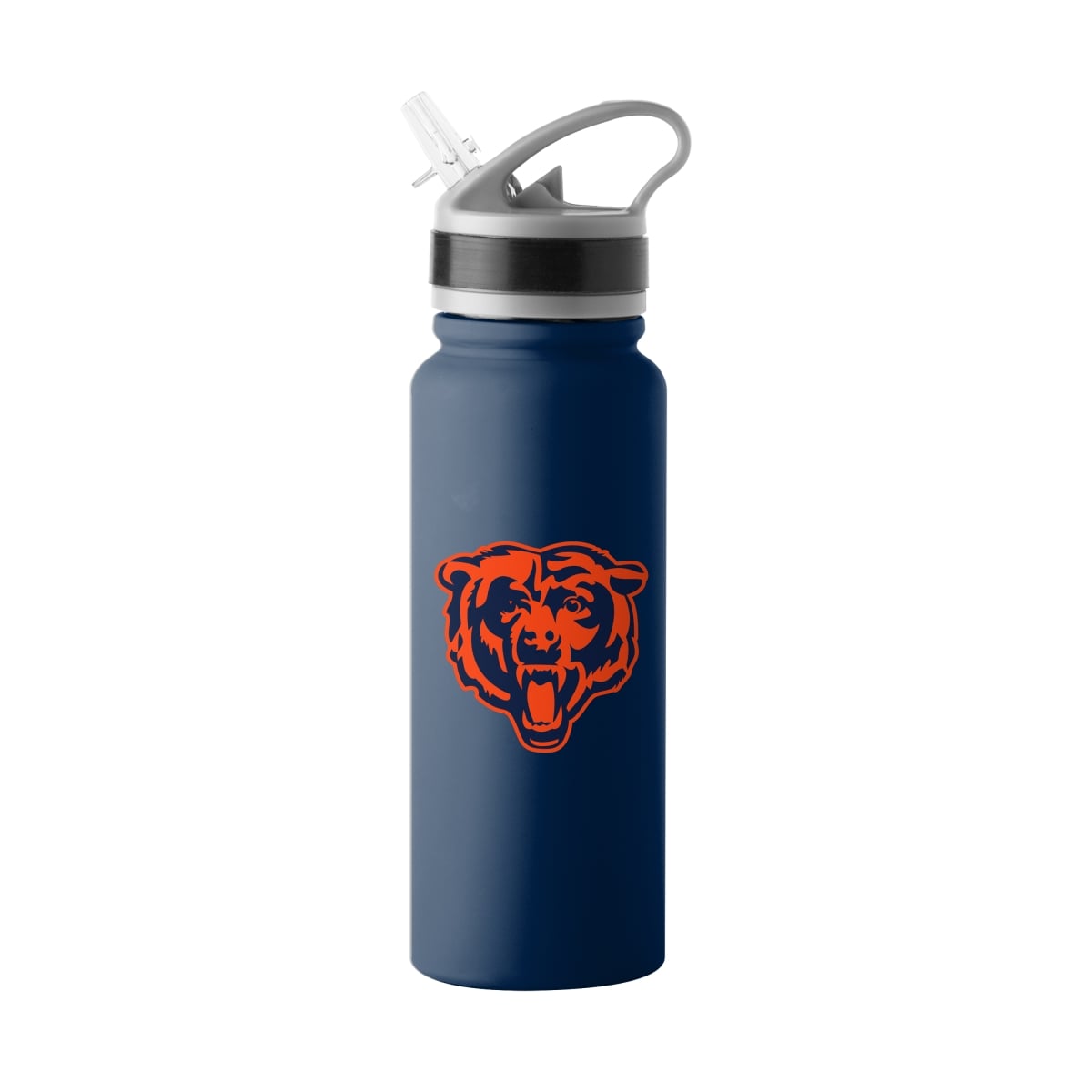 606-S25UFTB-8 25 oz Chicago Bears Logo Stainless Single Wall Flip Top Bottle