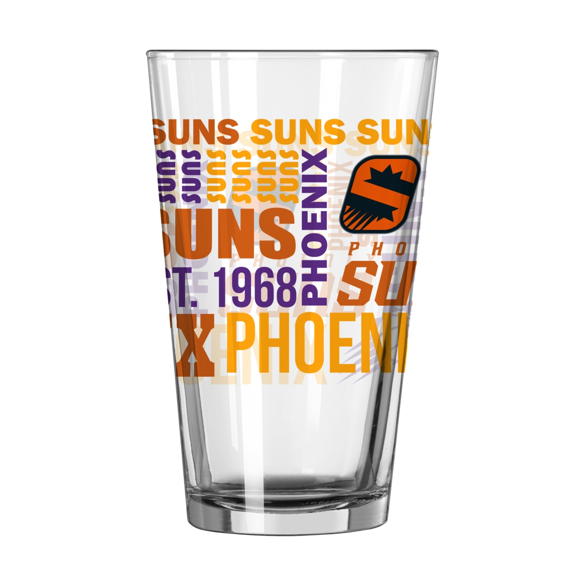724-G16P-5 Phoenix Suns 16 oz Spirit Pint Glass