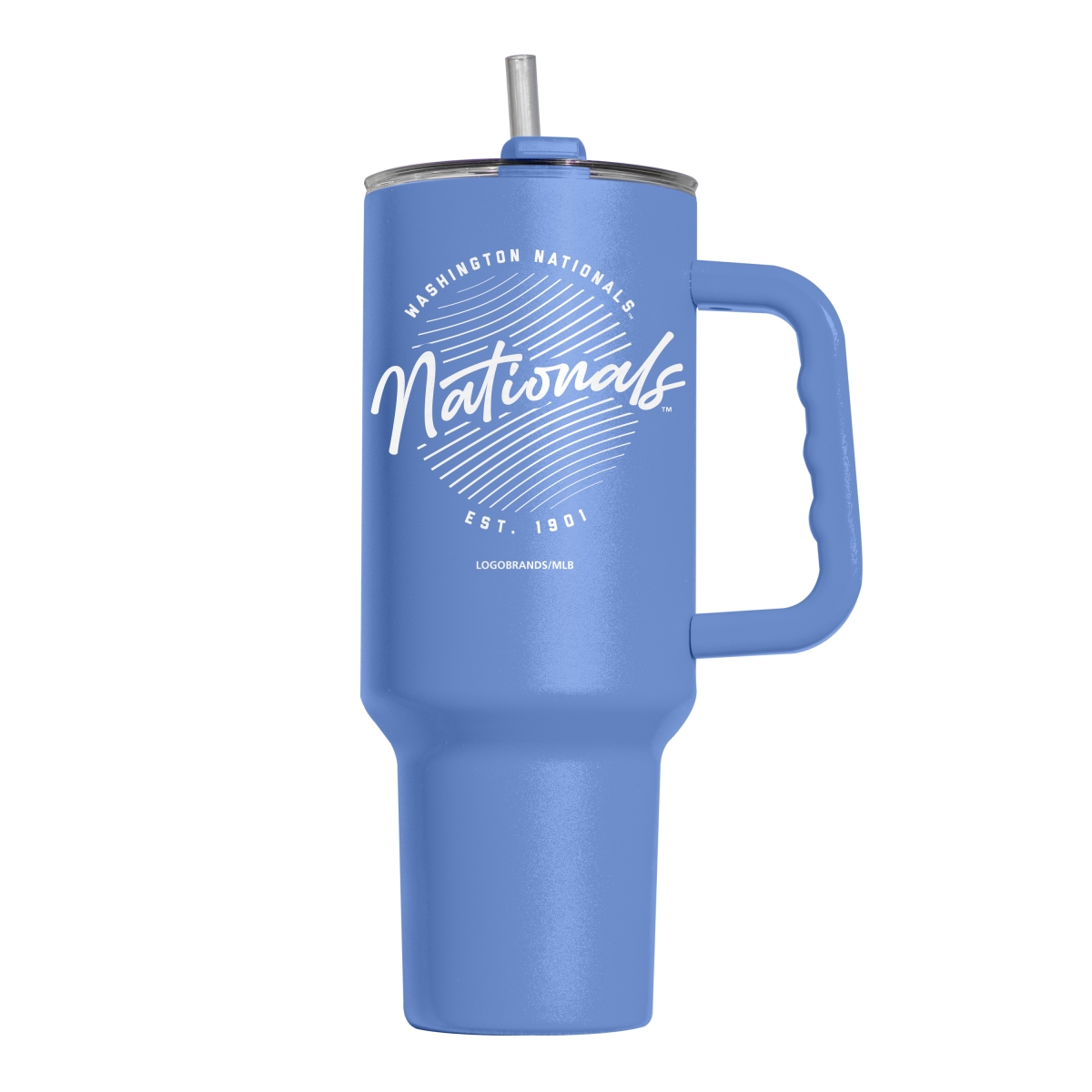 518-S40PT-ARC-35 40 oz Washington Nationals Retro Script Powder Coat Tumbler