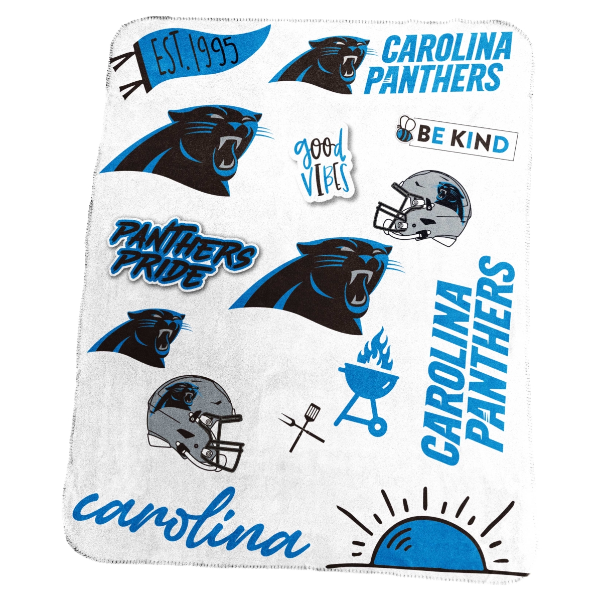 605-23-63 NFL Carolina Panthers Classic Native Fleece Throw Blanket