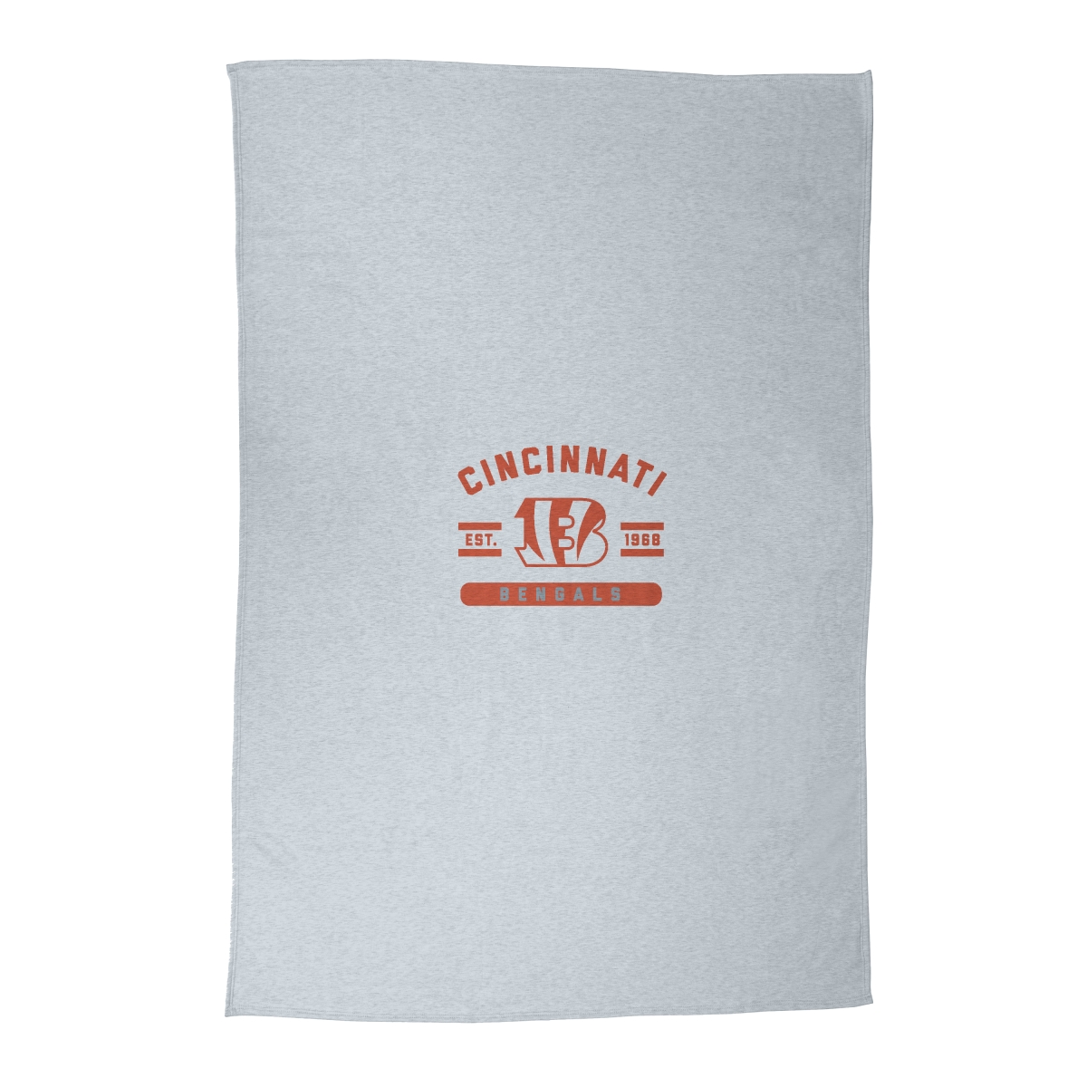 607-74DS-AGRY Cincinnati Bengals Athletic Gray Sublimated Sweatshirt Blanket