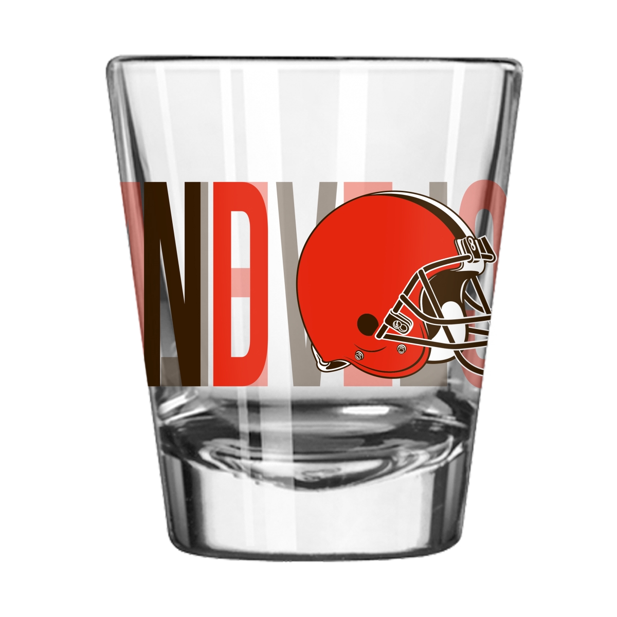 608-G2S-4 Cleveland Browns 2 oz Overtime Shot Glass
