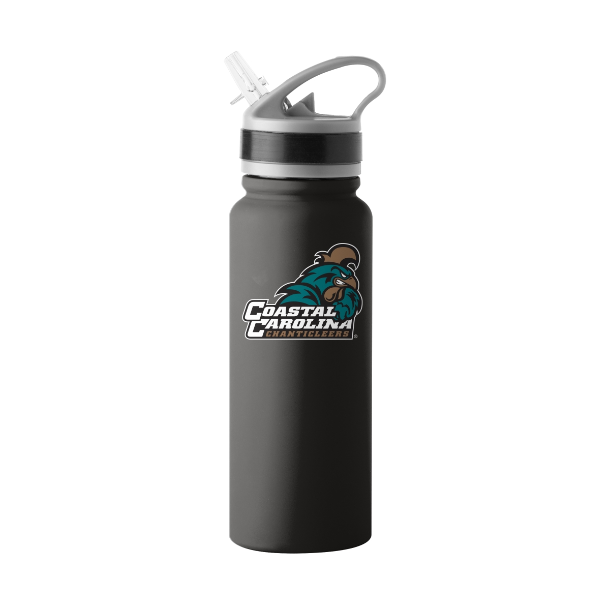 614699 Coastal Carolina 25 oz Logo Single Wall Flip Top Bottle