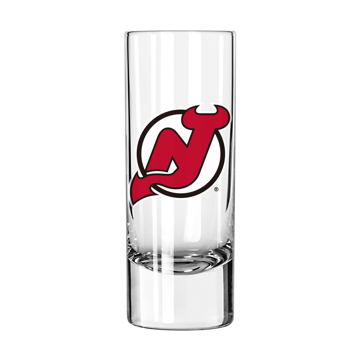 818-G2.5S-17 Jersey Devils 2.5 oz Swagger Shooter Glass