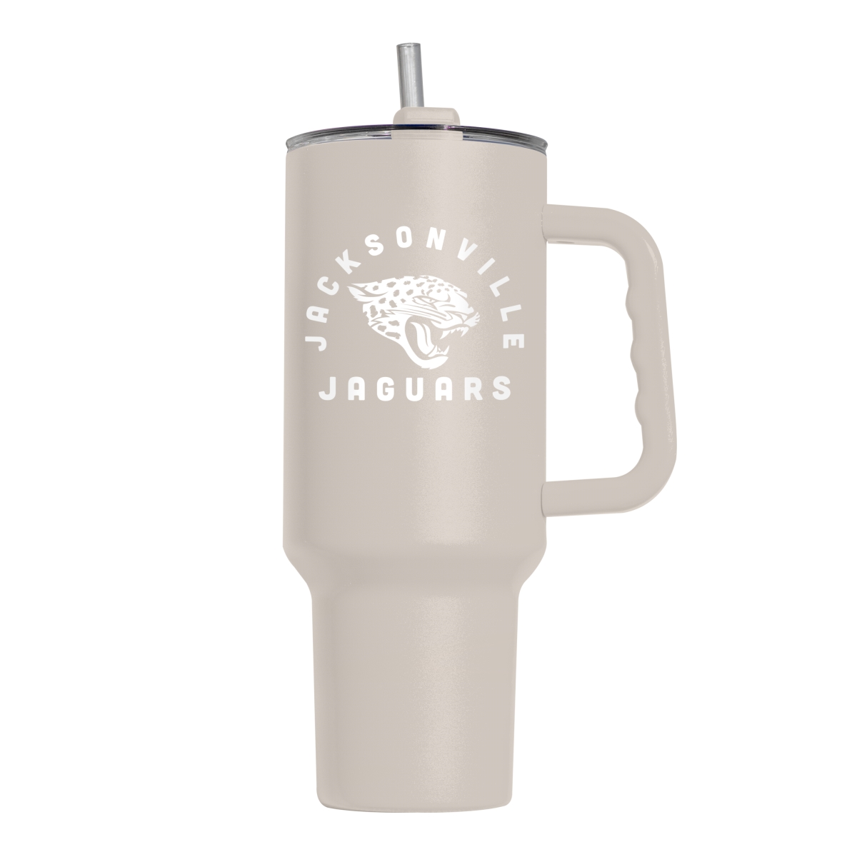 Picture of Logo Brands 615-S40PT-SND-29 Jacksonville Jaguars 40 oz Archway Sand Powder Coat Tumbler