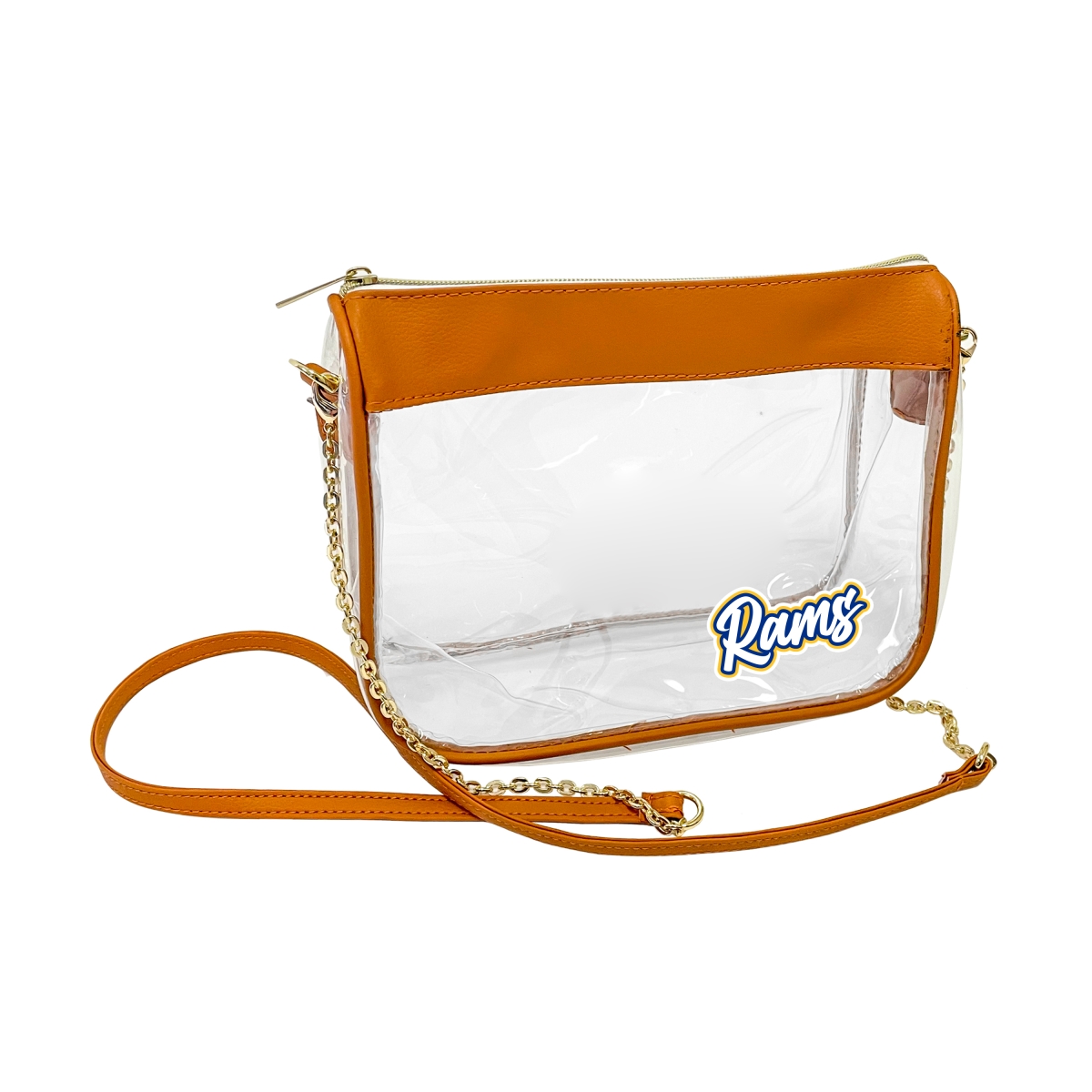 Picture of Logo Brands 629-658-TAN LA Rams Hype Clear Bag