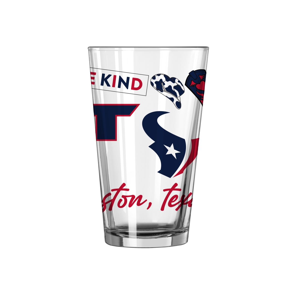 613-G16P-63 16 oz Houston Texans Native Pint Glass