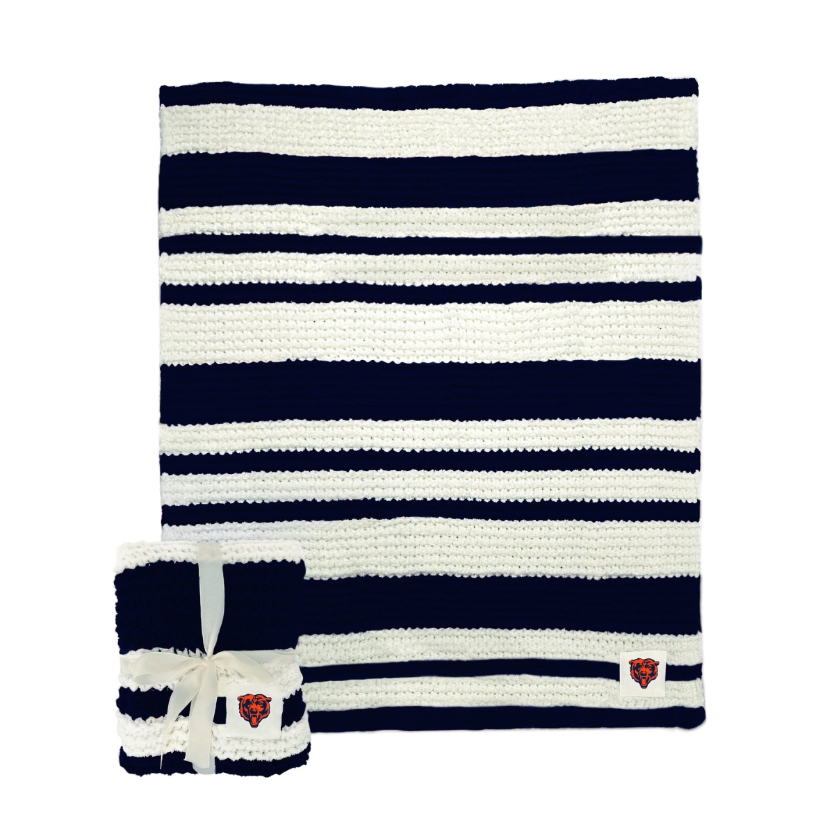 606-282 50 x 60 in. Chicago Bears Cable Knit Throw Blanket