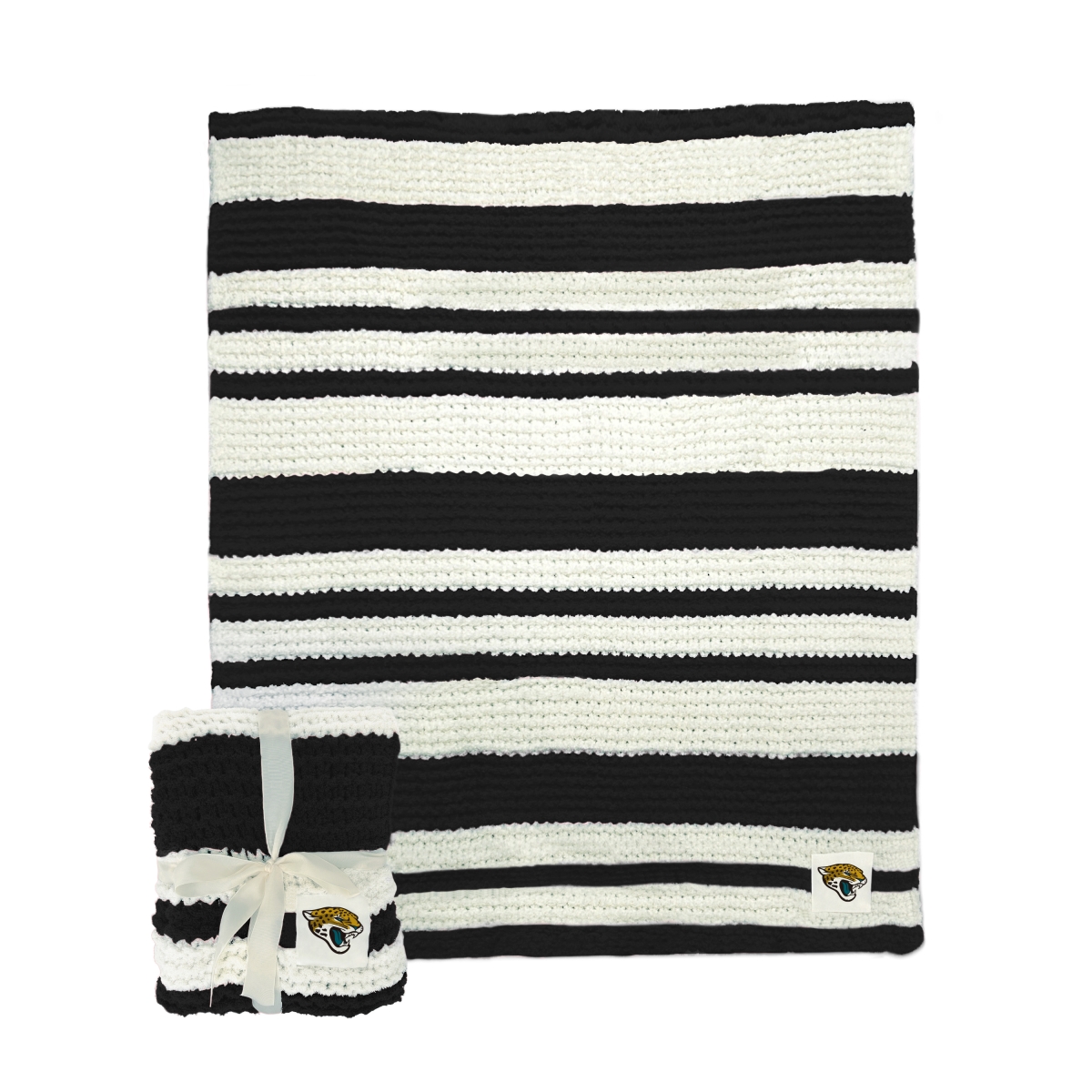615-282 50 x 60 in. Jacksonville Jaguars Cable Knit Throw