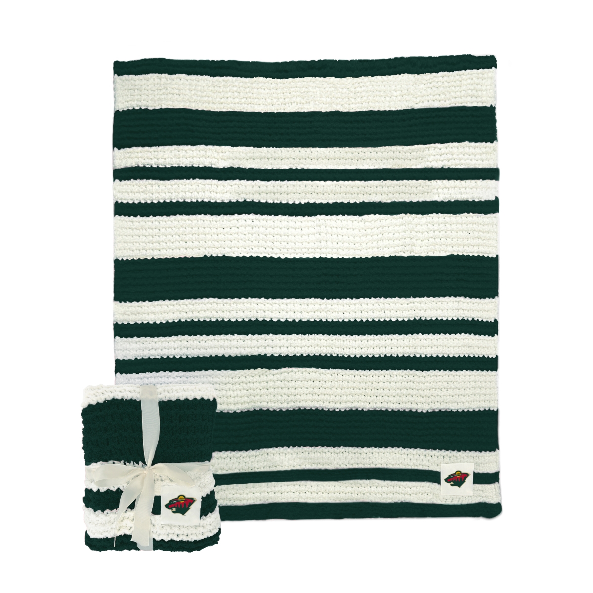 815-282 50 x 60 in. Minnesota Wild Cable Knit Throw