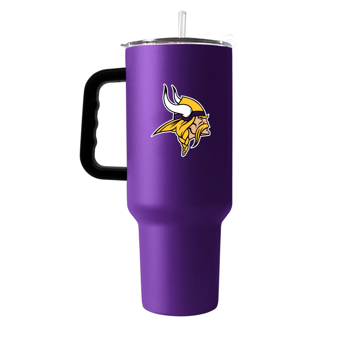 Picture of Logo Brands 618-S40PT-34 Minnesota Vikings 40 oz Flipside Powder Coat Tumbler