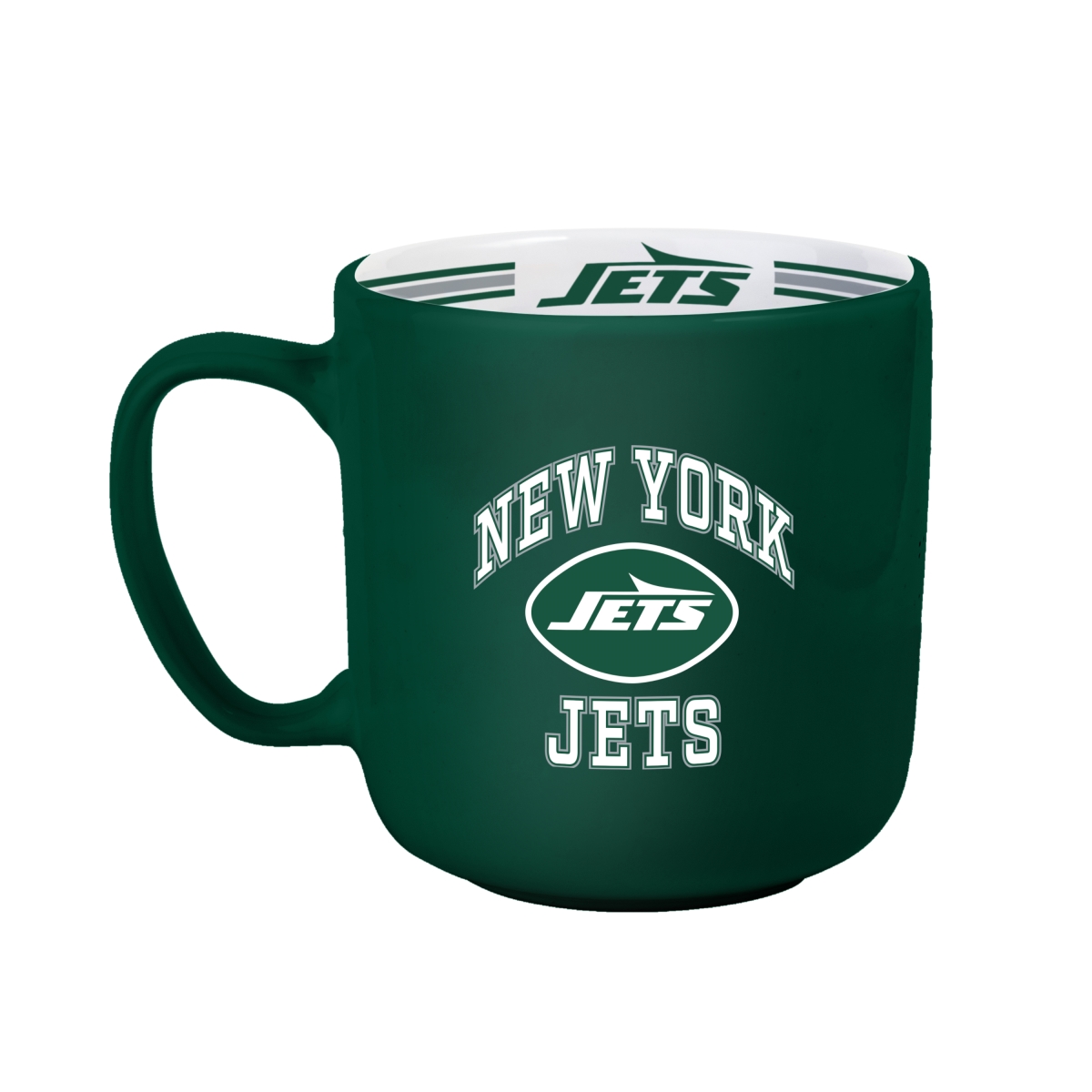 Picture of Logo Brands 622-C15SM York Jets 15 oz Stripe Mug