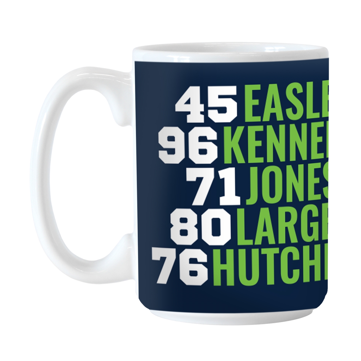 628-C15M-HOF Seattle Seahawks 15 oz HOF Members Sublimated Mug