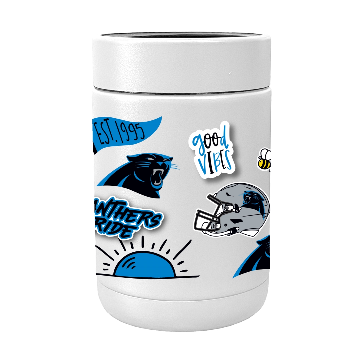 605-SCOOLP-63 NFL Carolina Panthers Powder Native Coat Coolie