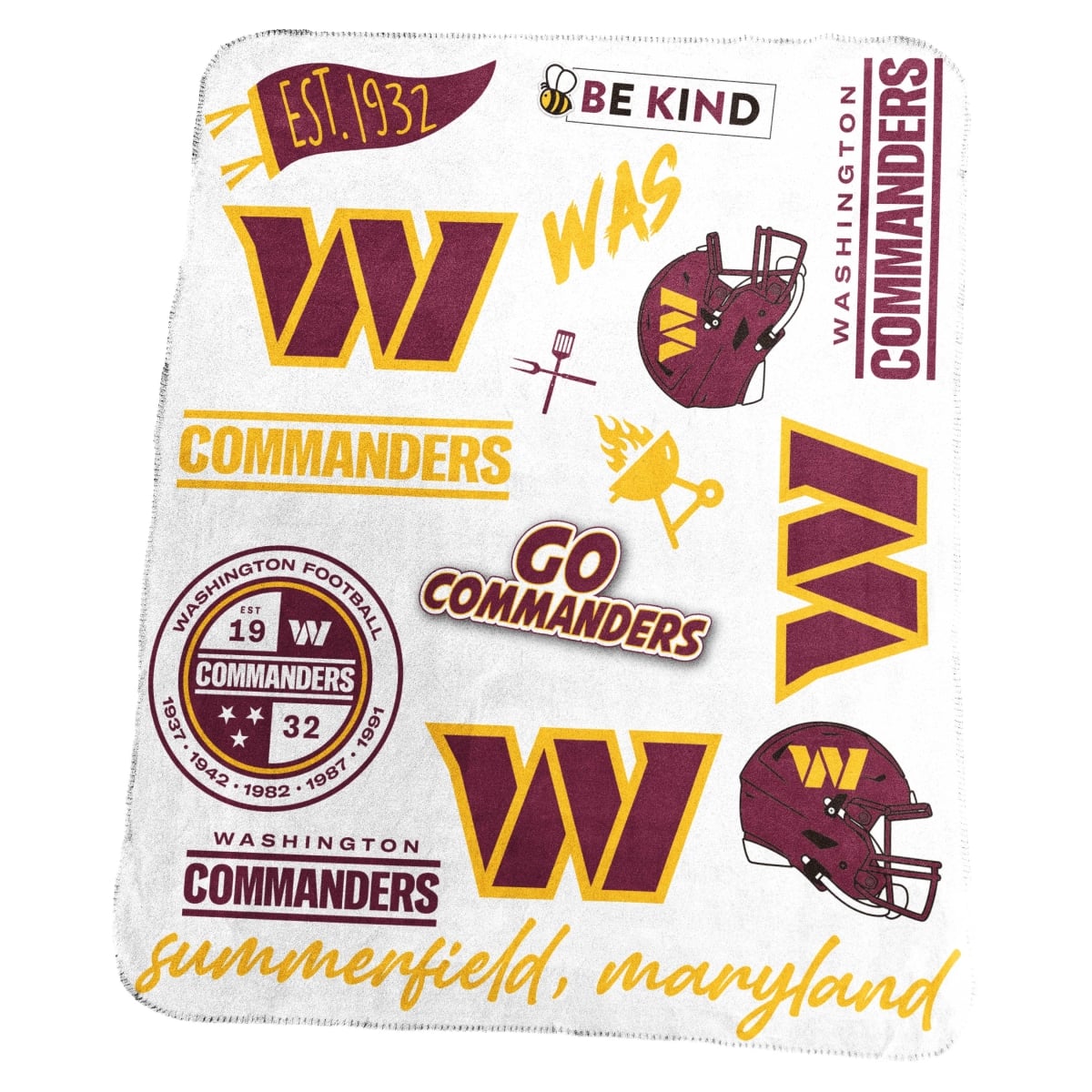 632-23-63 NCAA Washington State University Commanders Classic Native Fleece Throw Blanket