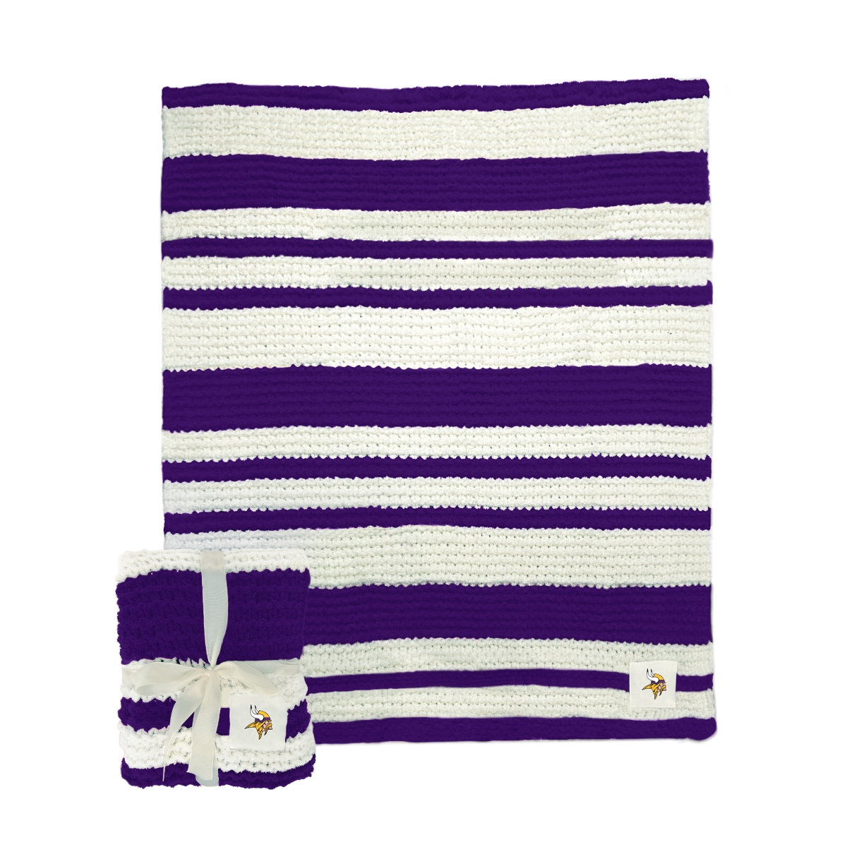 618-282 50 x 60 in. Minnesota Vikings Cable Knit Throw