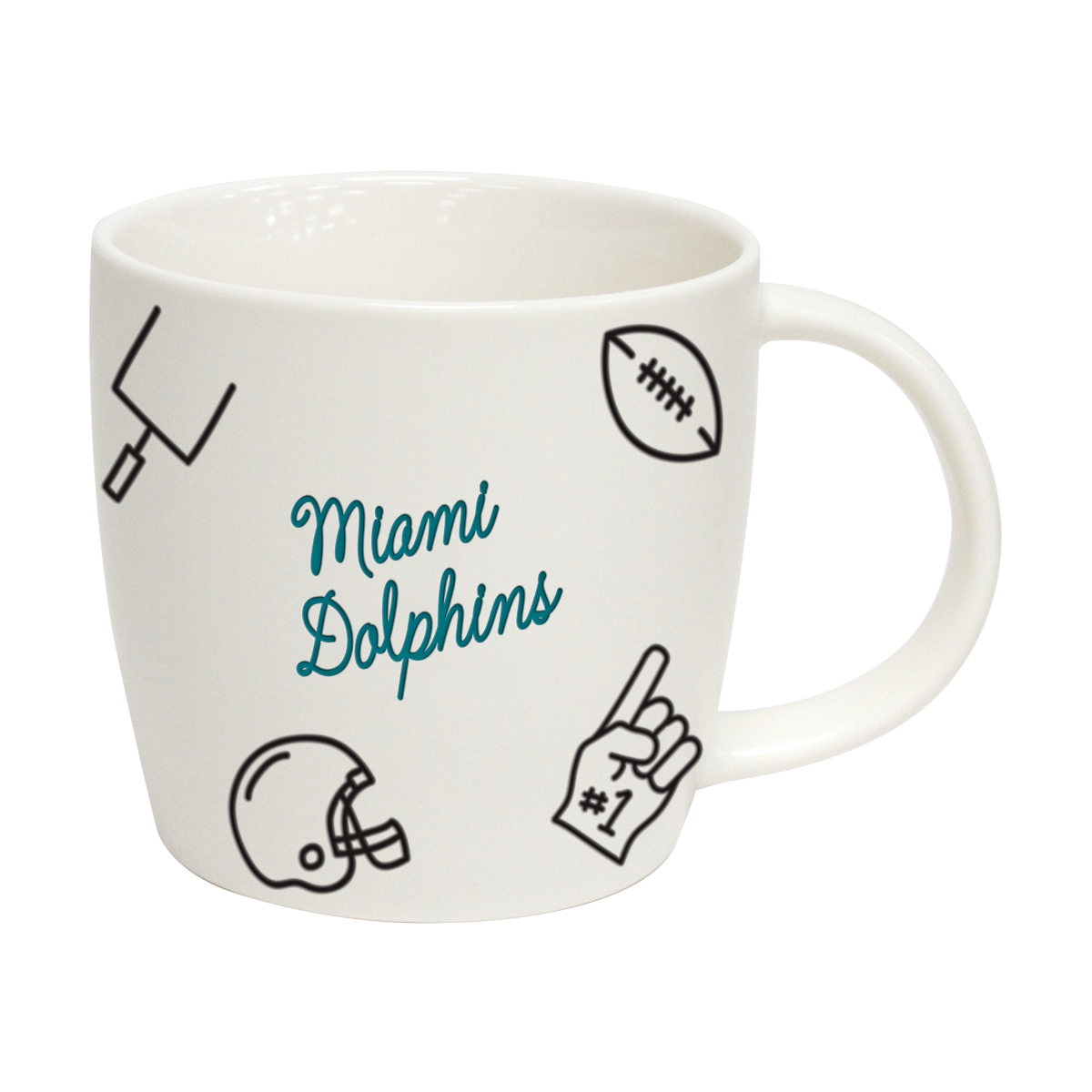 617-C18PM Miami Dolphins 18 oz Playmaker Mug