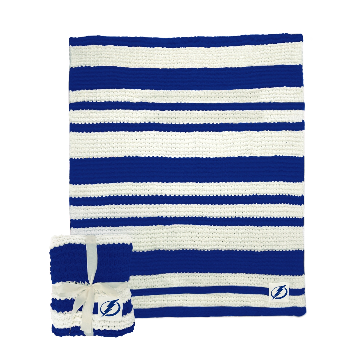 827-282 50 x 60 in. Tampa Bay Lightning Cable Knit Throw