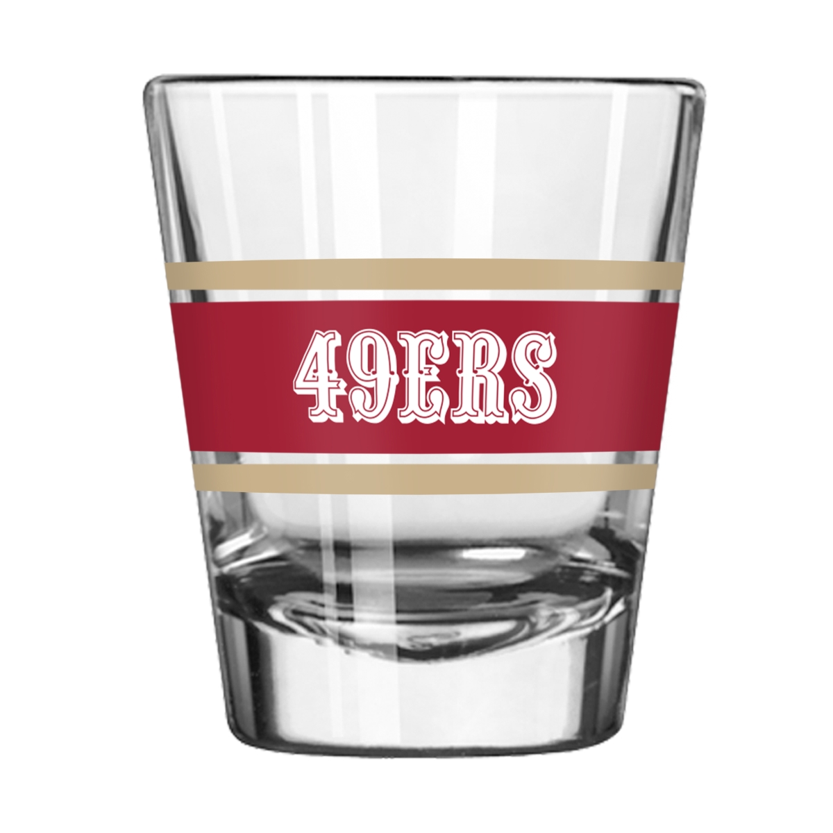 627-G2S-16 San Francisco 49ers 2 oz Stripe Shot Glass
